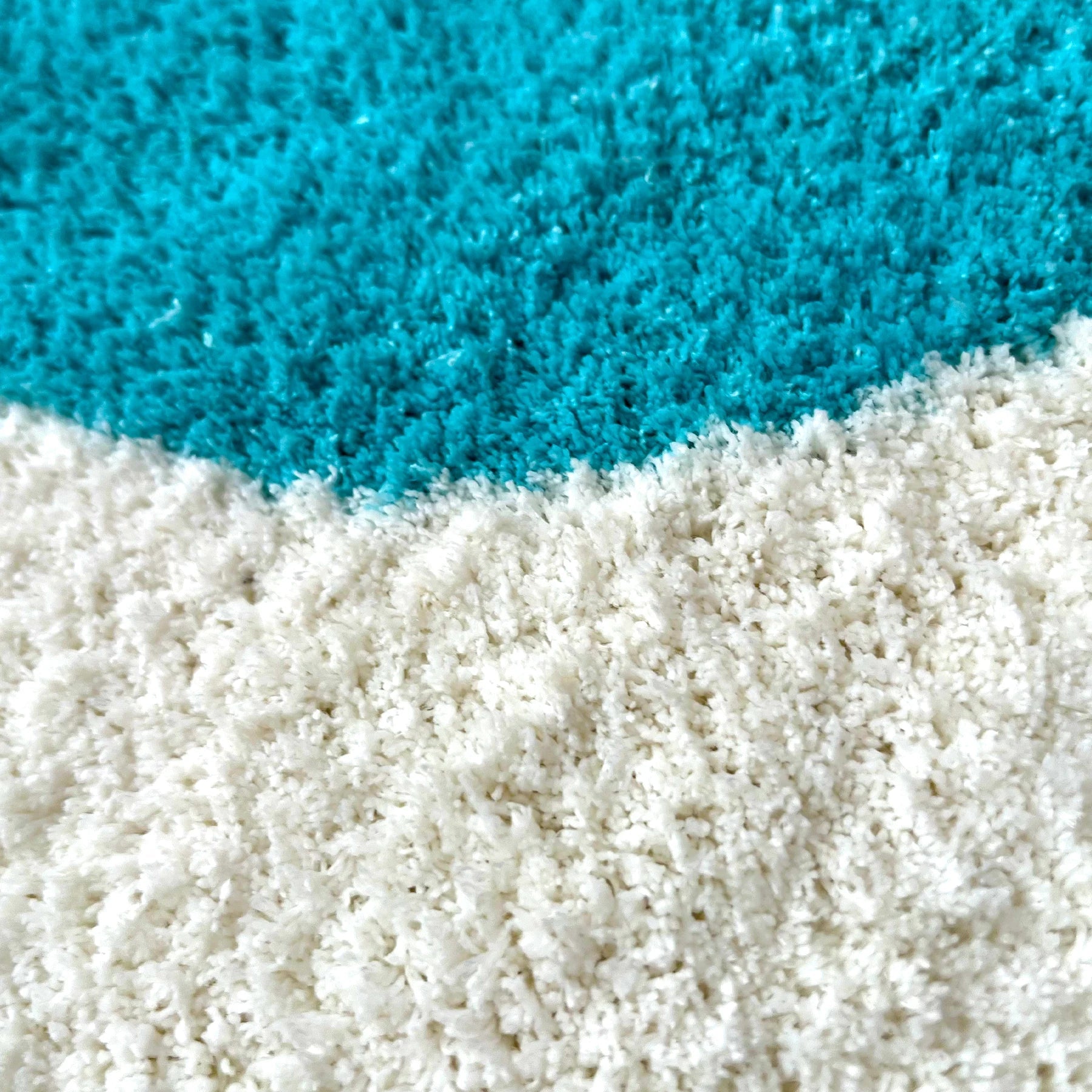 Blue and White Tufted "Nazar , Evil Eye" Rug - TheRugGuy