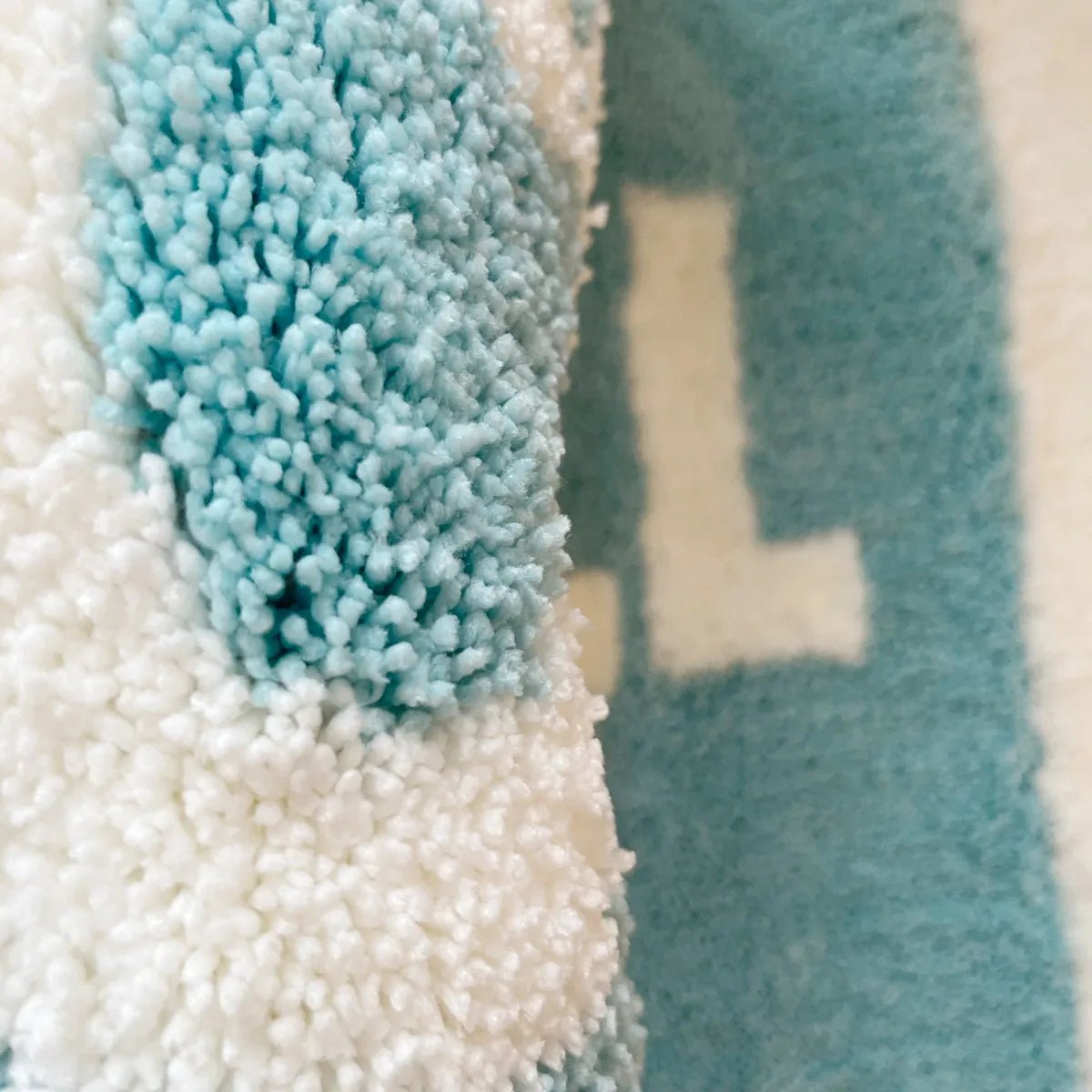 Blue Tufted "Chill Pill" rug - TheRugGuy