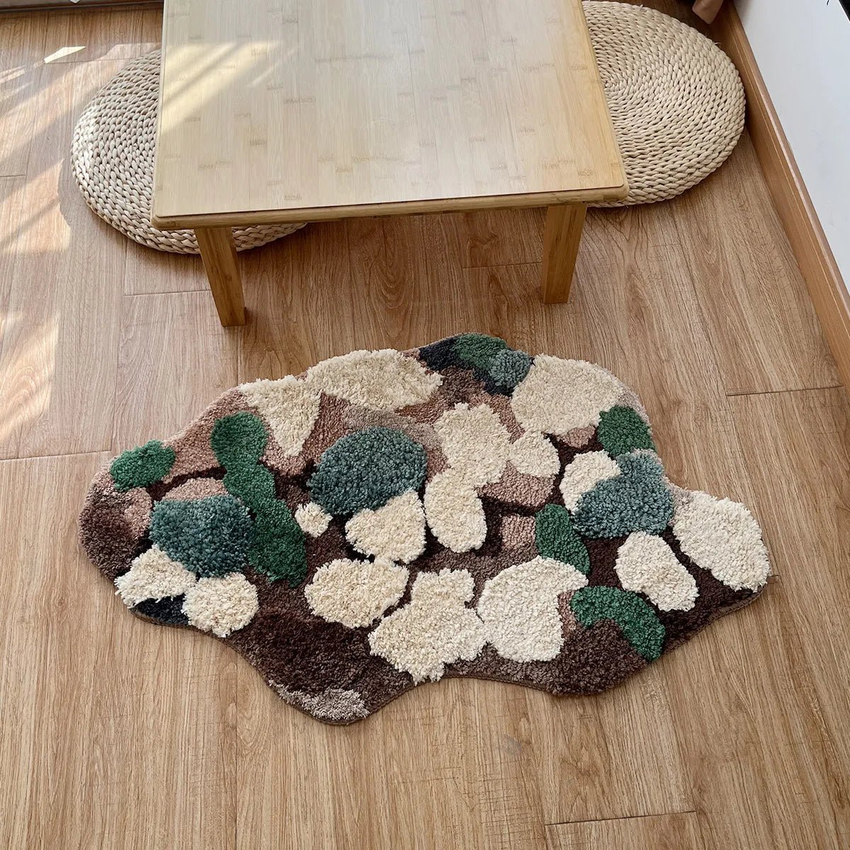 Green and Blue Tufted Moss Rug - TheRugGuy