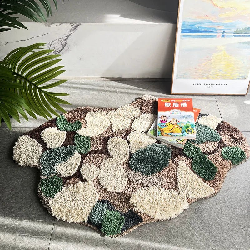Green and Blue Tufted Moss Rug - TheRugGuy