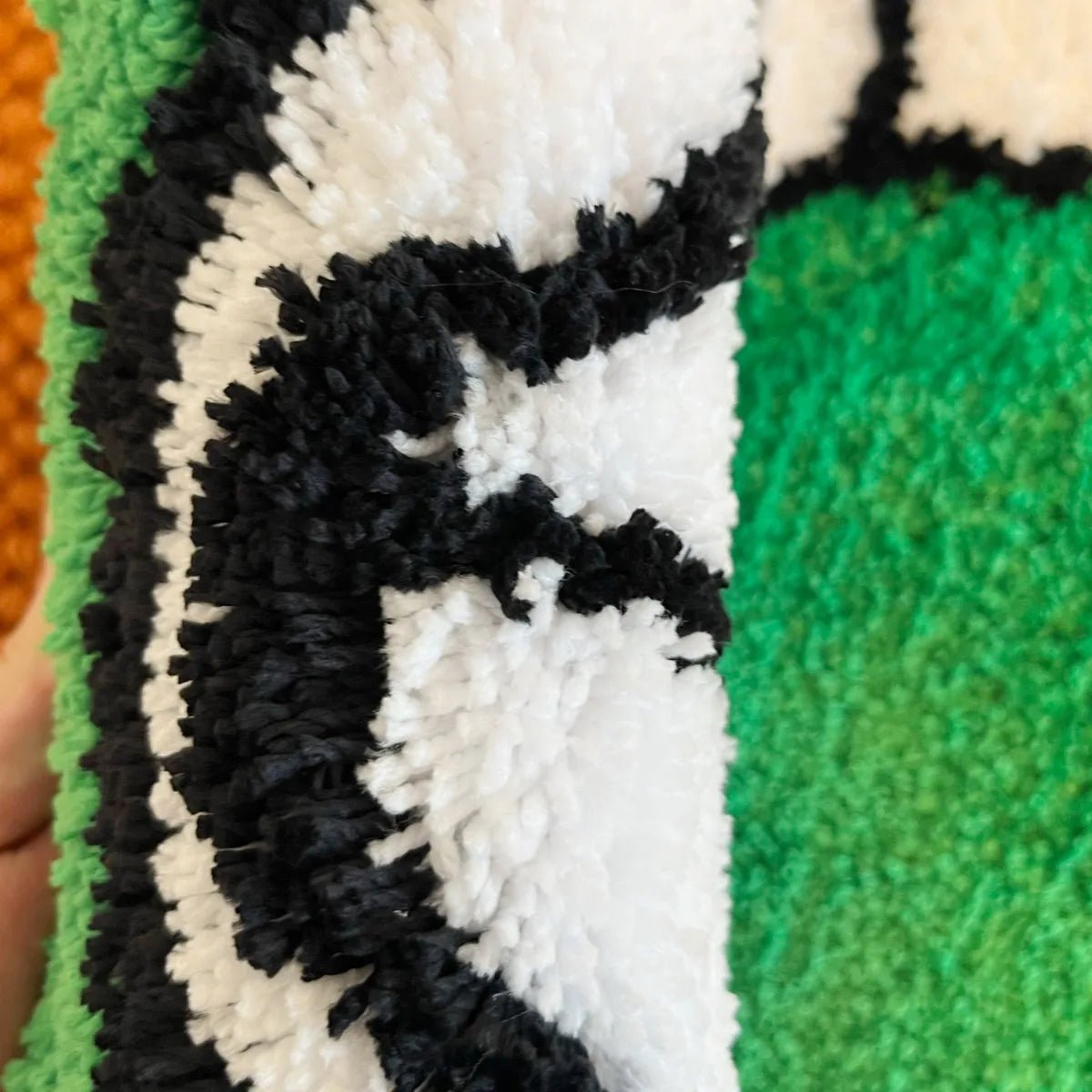 Green Vampire Teeth Halloween Rug - TheRugGuy