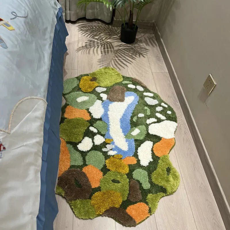 Multicolored Tufted Moss Rug - TheRugGuy