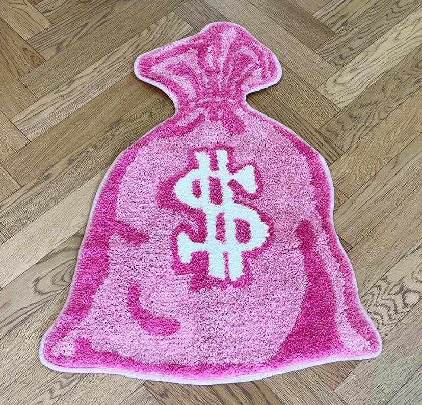 Pink Tufted Money rug