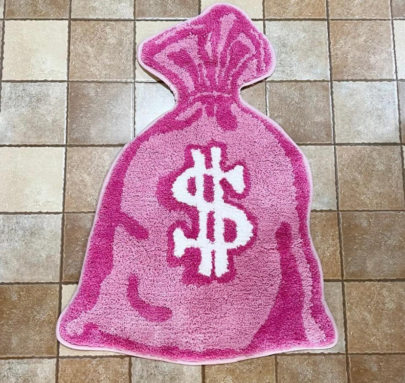 Pink Tufted Money rug