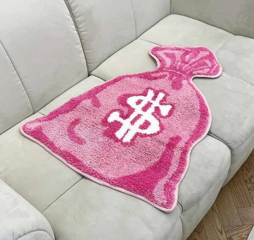 Pink Tufted Money rug