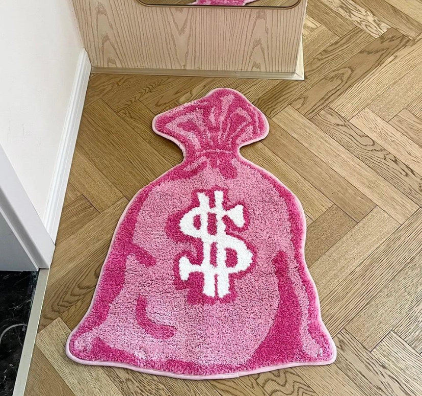 Pink Tufted Money rug