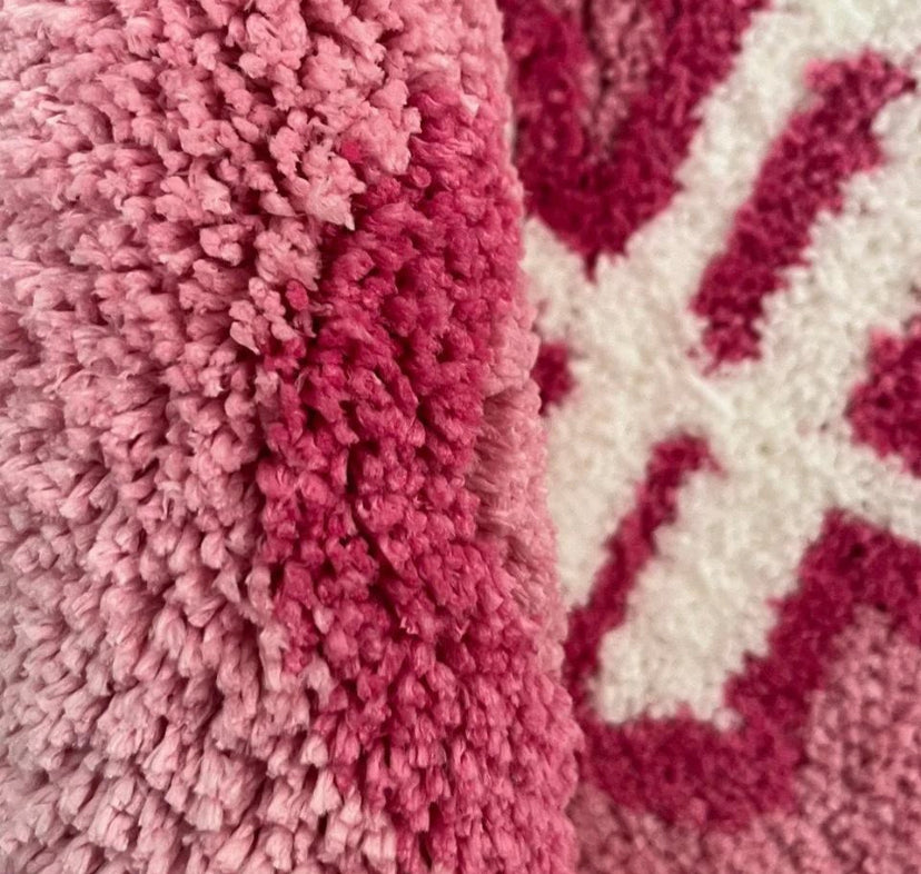 Pink Tufted Money rug