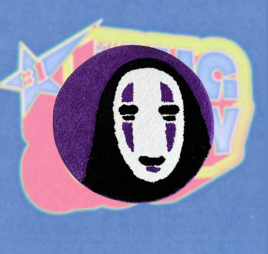 Kaonashi's Enigma: Spirited Away Purple Anime Rug