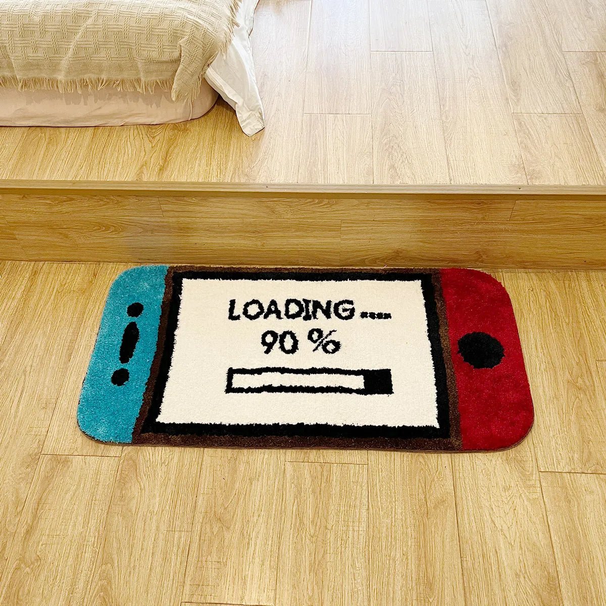 Blue and Red Tufted Nintendo Switch Gaming Rug - TheRugGuy