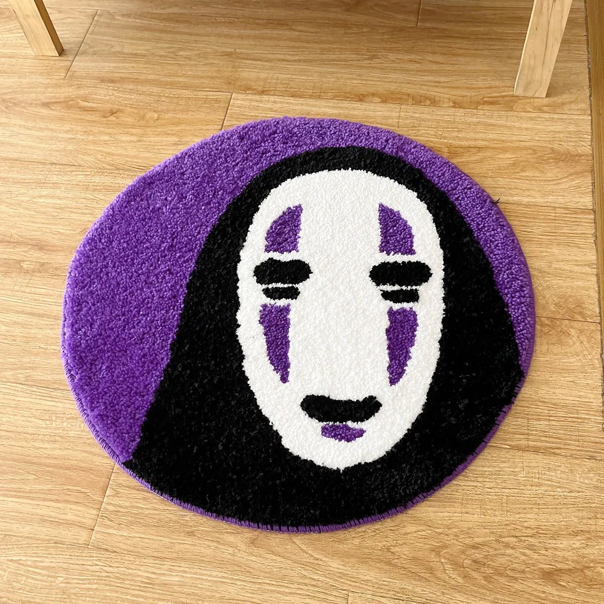 Kaonashi's Enigma: Spirited Away Purple Anime Rug - TheRugGuy