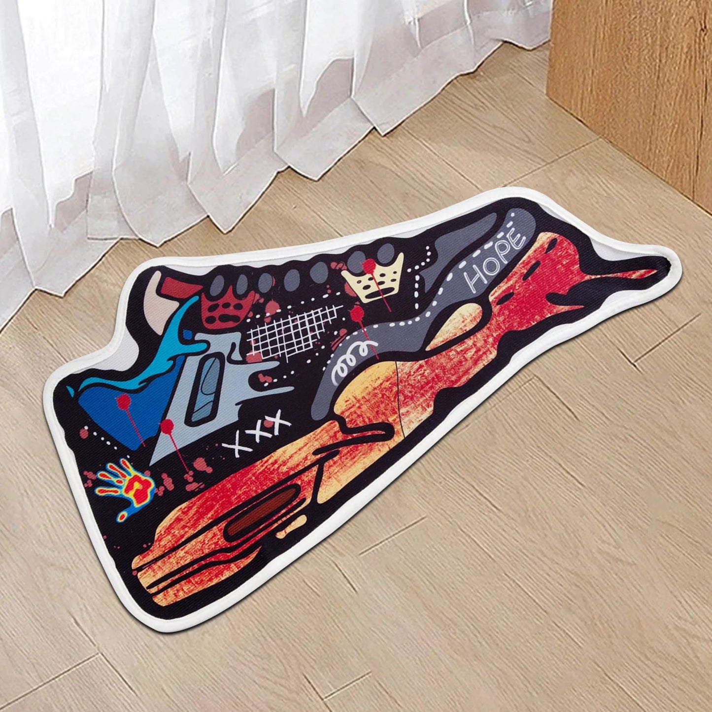 Multicolor Tufted Air Force Sneaker Inspired Rug - TheRugGuy