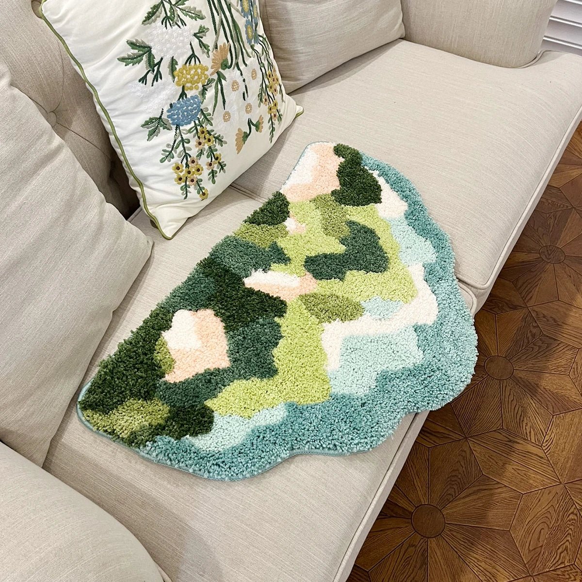 Multicolored Tufted Mountain Rug - TheRugGuy