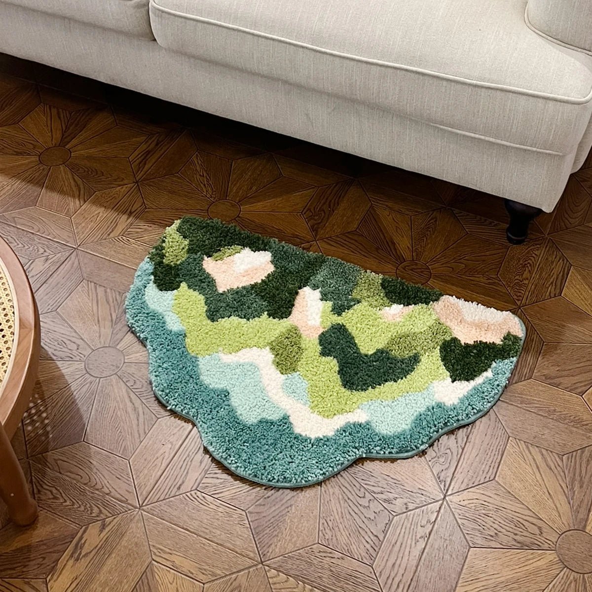 Multicolored Tufted Mountain Rug - TheRugGuy