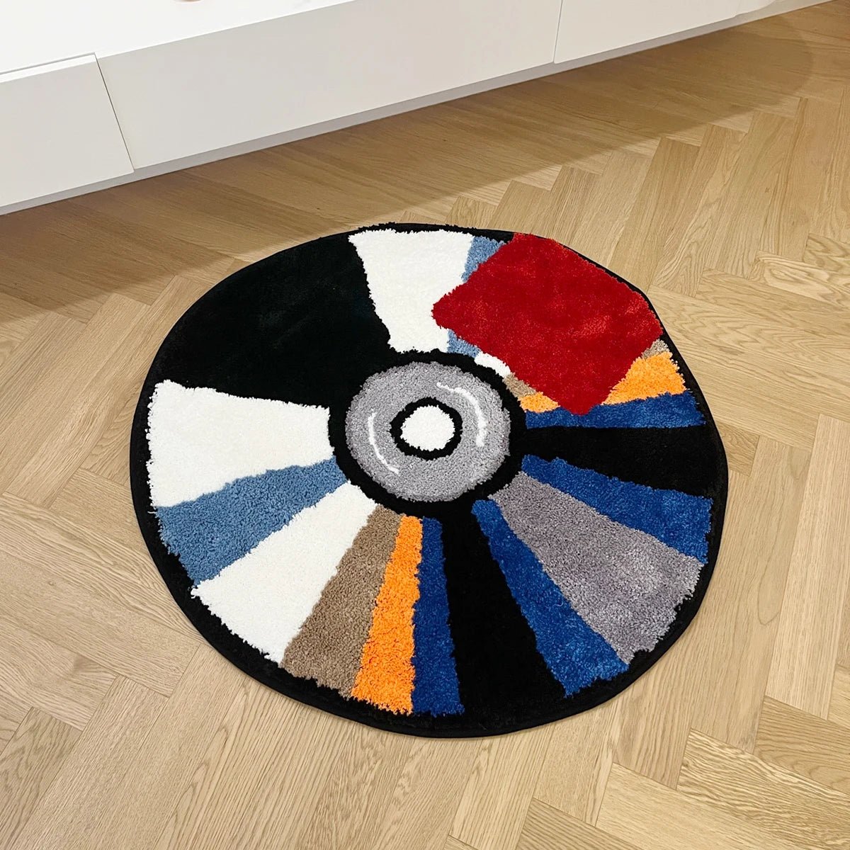 Multicoloured Tufted "Kanye West YEEZUS Album Cover CD" Rug - TheRugGuy