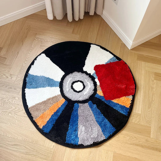 Multicoloured Tufted "Kanye West YEEZUS Album Cover CD" Rug - TheRugGuy