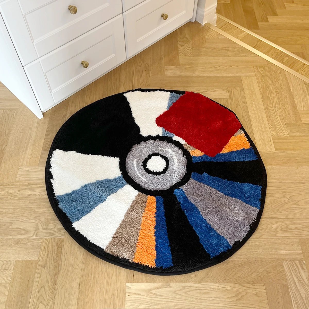 Multicoloured Tufted "Kanye West YEEZUS Album Cover CD" Rug - TheRugGuy