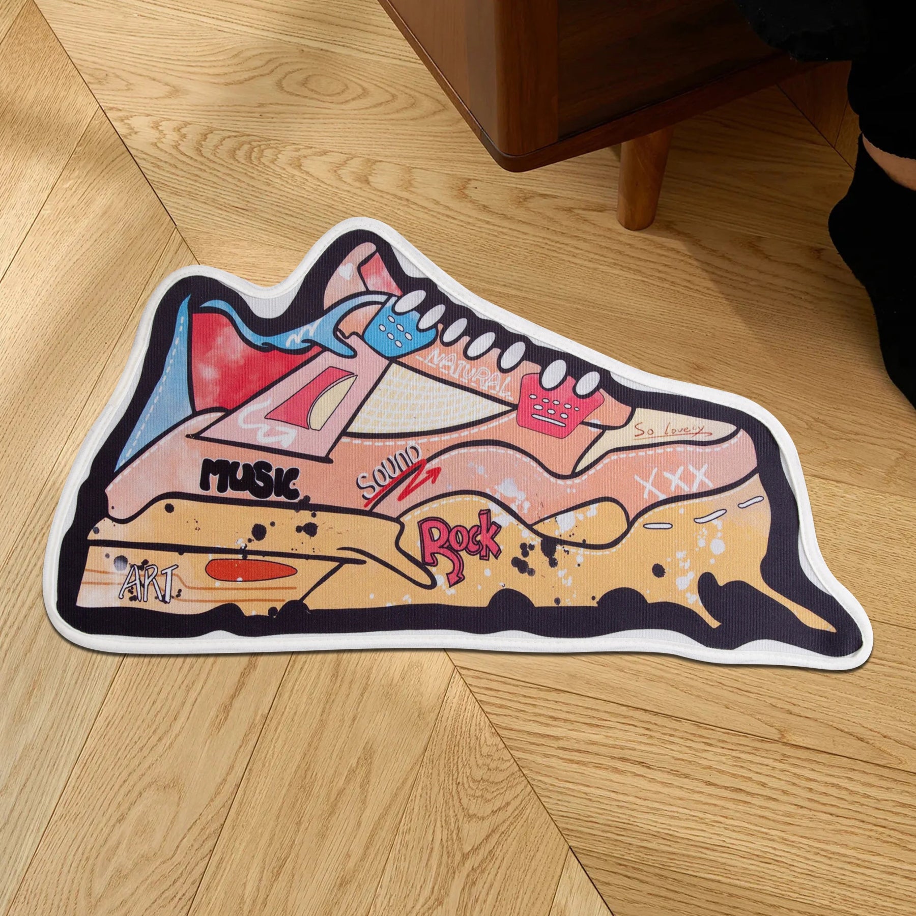 Multicoloured Tufted "Nike Air Jordan Sneaker" Rug - TheRugGuy