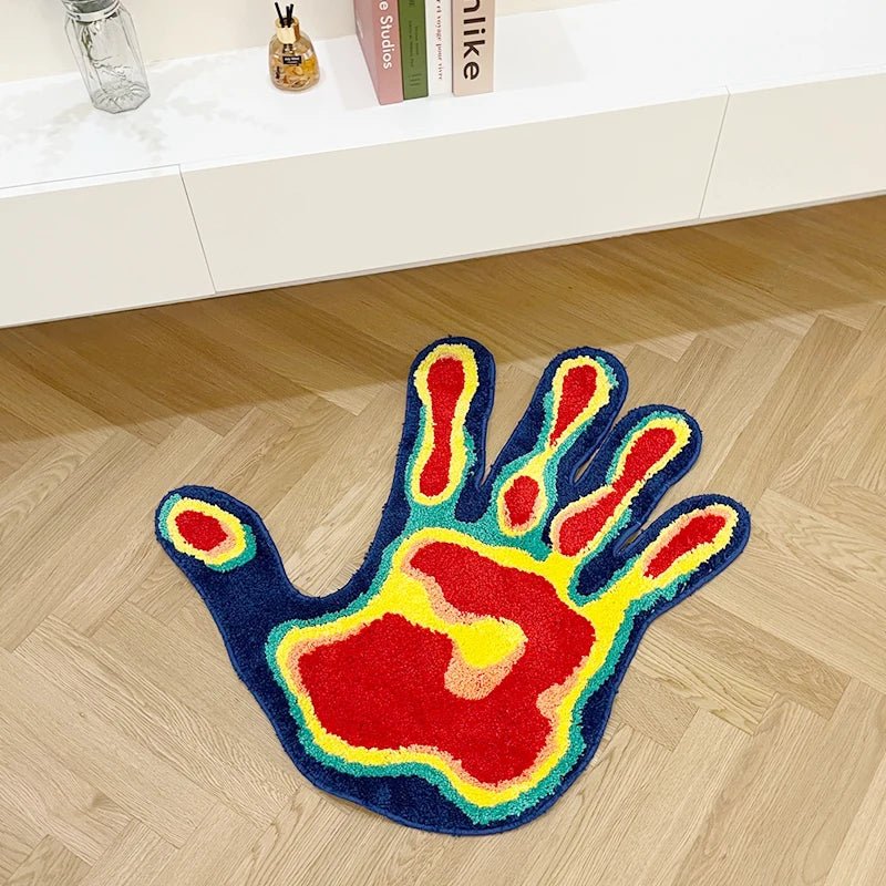 Multicoloured Tufted "Thermal Hand" Rug - TheRugGuy