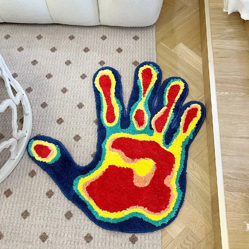 Multicoloured Tufted "Thermal Hand" Rug - TheRugGuy