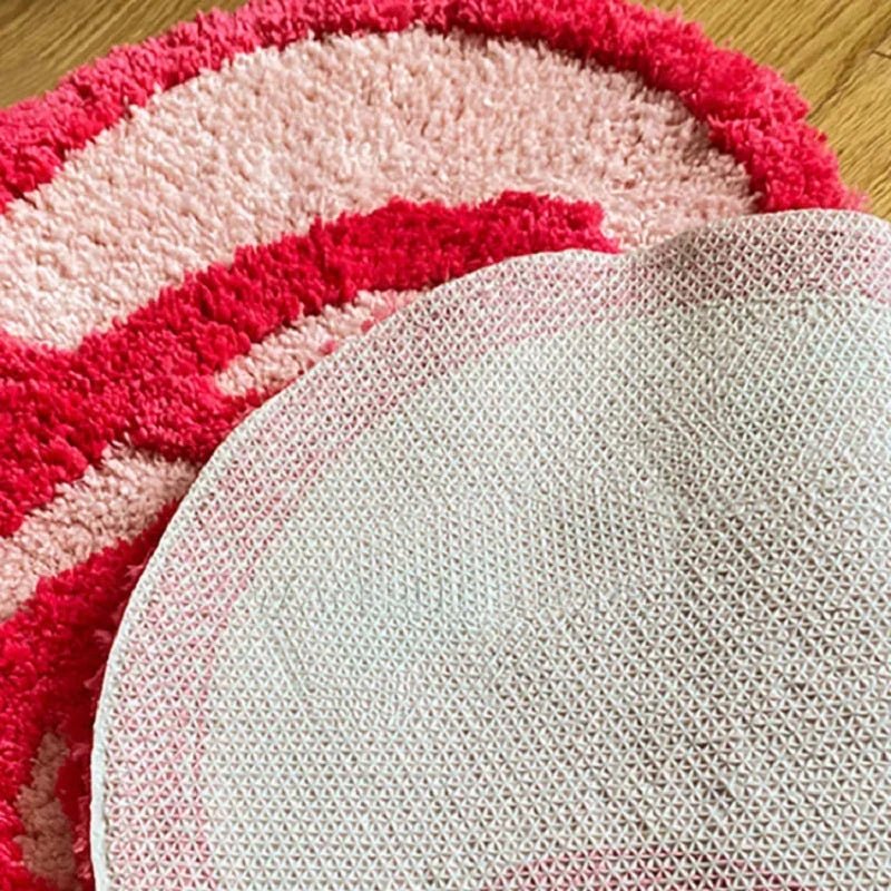 Pink Love Plush Decorative Rug - Soft, Fluffy, and Cozy for Girl's Bedroom or Living Room - TheRugGuy