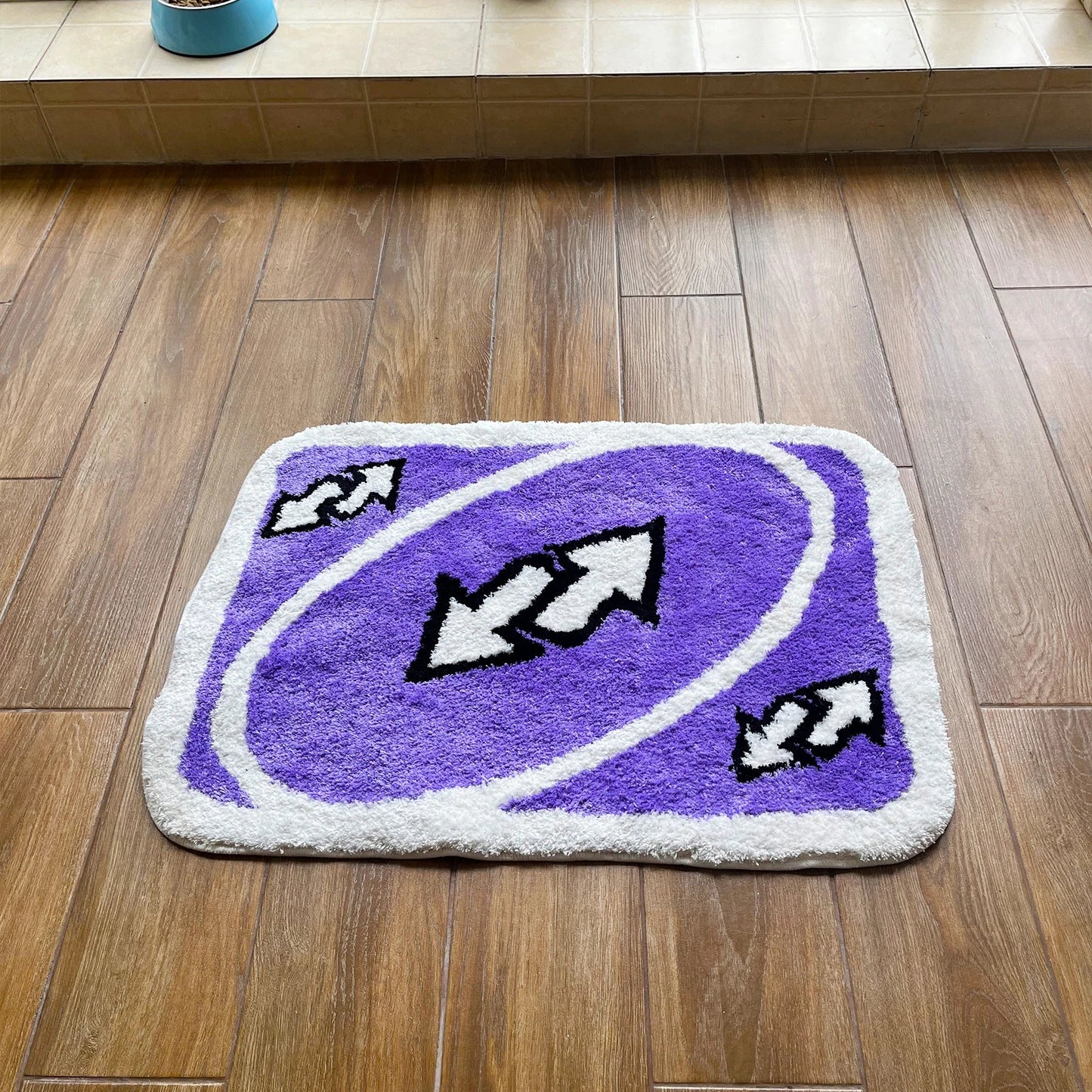 Purple Tufted "Uno Playing Card" Rug - TheRugGuy