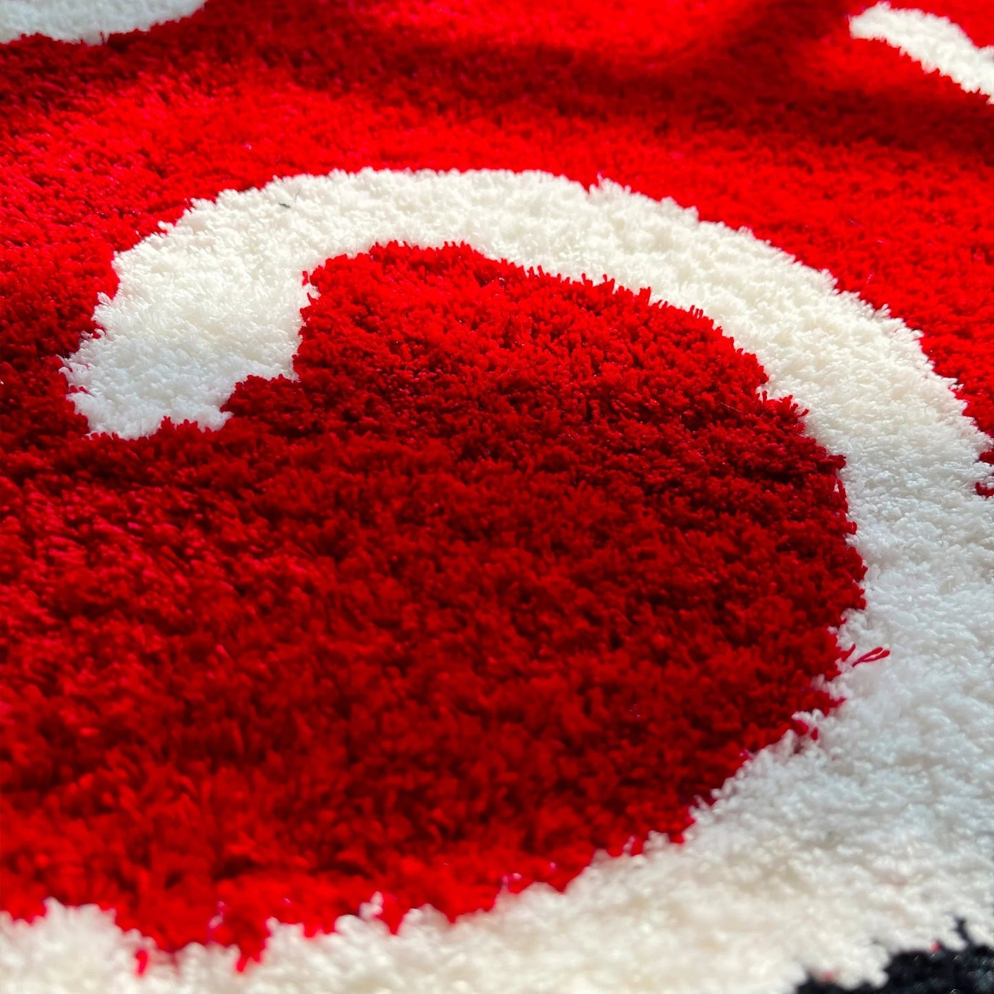 Red Akatsuki Anime Logo Tufted Rug - TheRugGuy