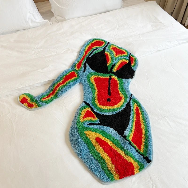 Thermal Tufted Women in Bikini Rug - TheRugGuy