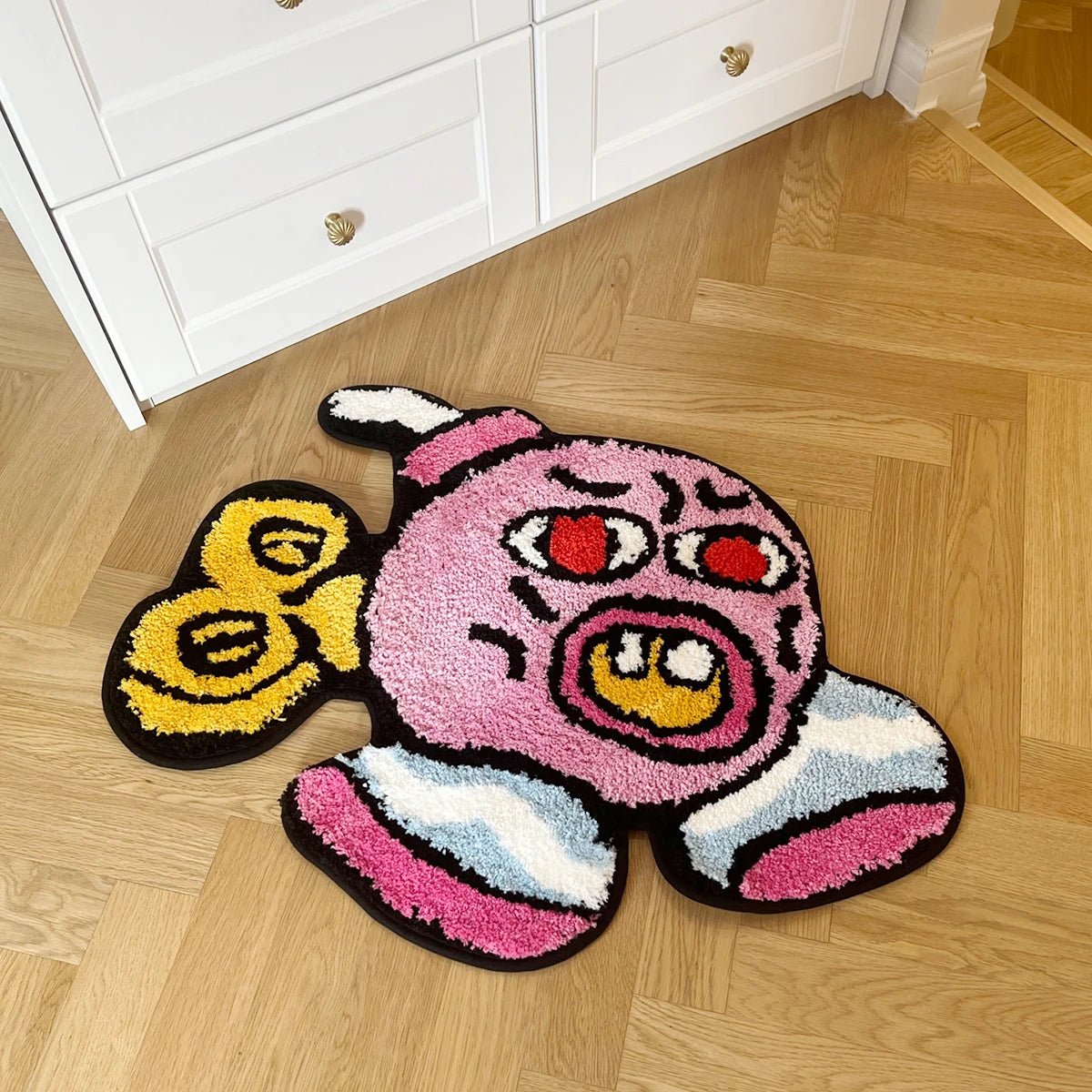 Tufted Pink Tyler the Creator Cherry Bomb Rug - TheRugGuy