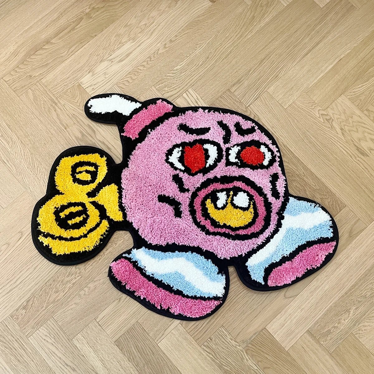 Tufted Pink Tyler the Creator Cherry Bomb Rug - TheRugGuy