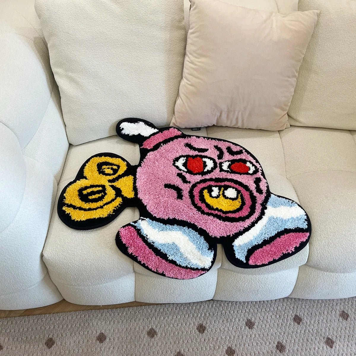 Tufted Pink Tyler the Creator Cherry Bomb Rug - TheRugGuy