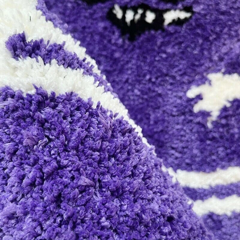 Purple Tufted Cartoon South Park Towelie Rug