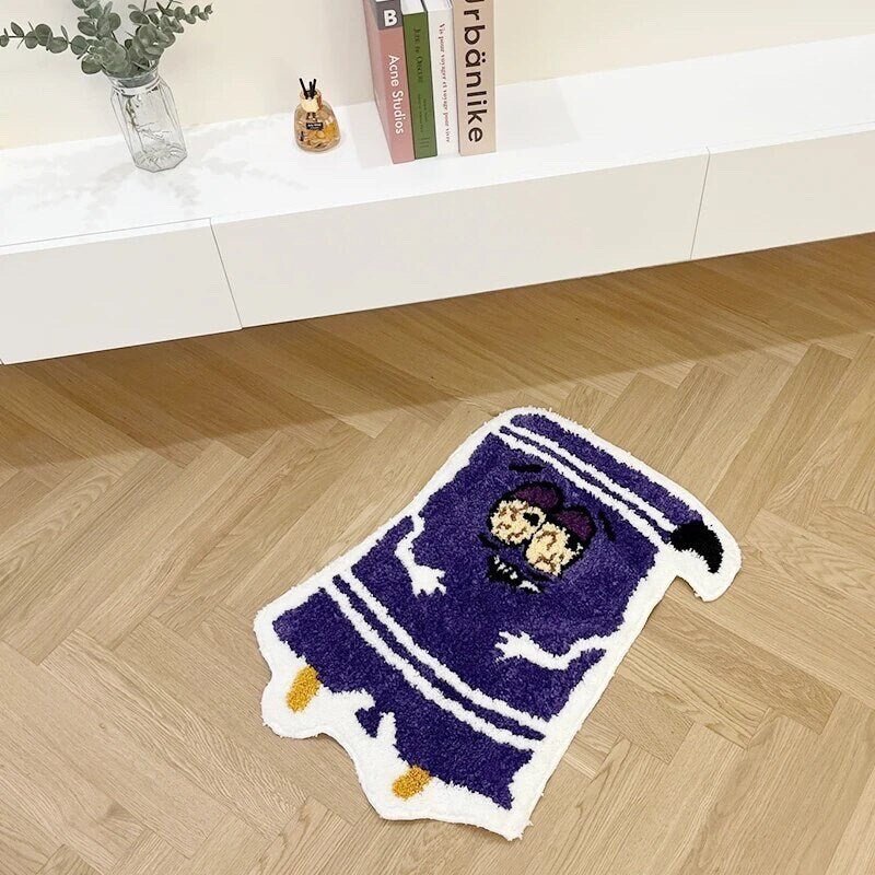 Purple Tufted Cartoon South Park Towelie Rug